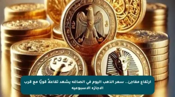 ارتفاع مفاجئ.. سعر الذهب اليوم في الصاغة يشهد تفاعلاً قويًا مع قرب الإجازة الأسبوعية